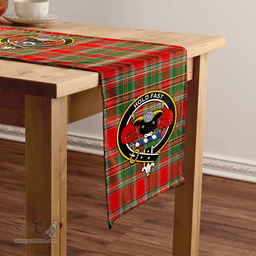Scottish MacLeod of Gesto Modern Clan Tartan Table Runner Clan Tartan Table Runner - Crest Classic Scottish Plaid Tartan Plaid