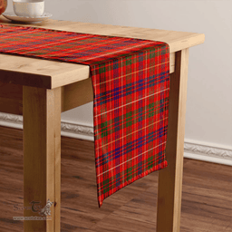 Scottish MacRae of Inverinate Modern Clan Tartan Table Runner Clan Tartan Table Runner - Crest Classic Scottish Plaid Tartan Plaid