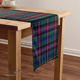 Scottish Pitcairn Hunting Modern Clan Tartan Table Runner Clan Tartan Table Runner - Crest Classic Scottish Plaid Tartan Plaid