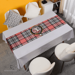 Scottish Napier Rose Ancient Clan Tartan Table Runner Clan Tartan Table Runner - Crest Classic Scottish Plaid Tartan Plaid
