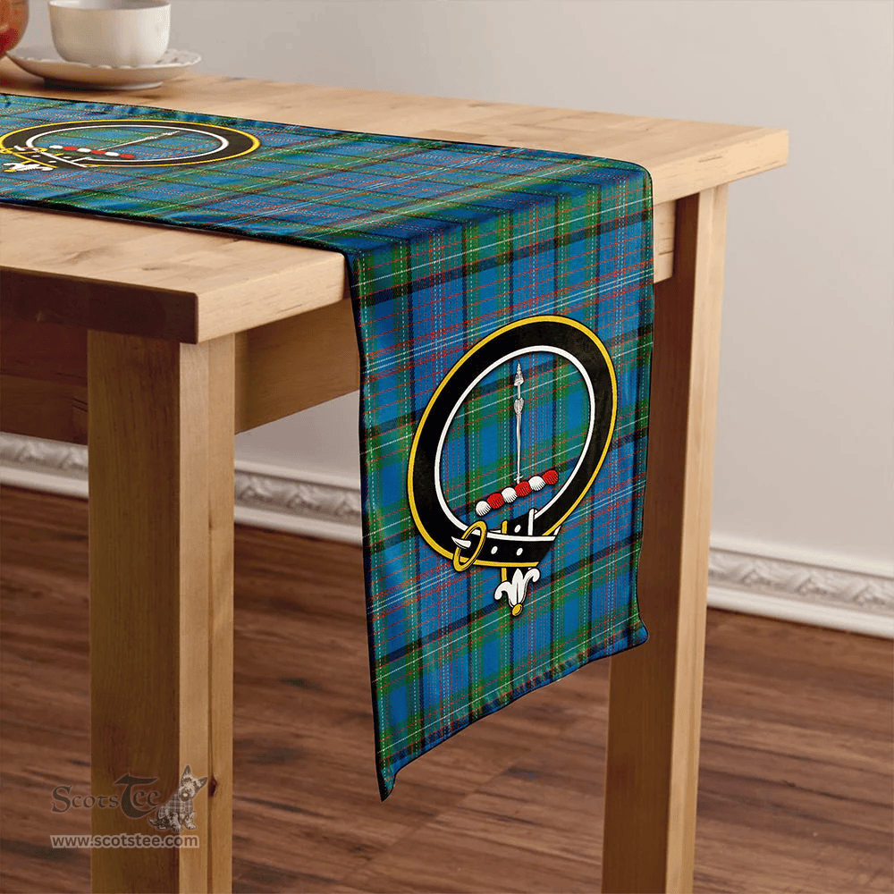 Scottish Rankin Ancient Clan Tartan Table Runner Clan Tartan Table Runner - Crest Classic Scottish Plaid Tartan Plaid