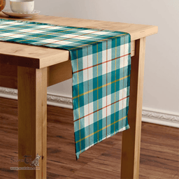 Scottish MacRae of Conchra Ancient Clan Tartan Table Runner Clan Tartan Table Runner - Crest Classic Scottish Plaid Tartan Plaid