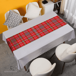 Scottish Ogilvie Modern Clan Tartan Table Runner Clan Tartan Table Runner - Crest Classic Scottish Plaid Tartan Plaid