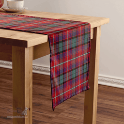 Scottish Rattray of Lude Weathered Clan Tartan Table Runner Clan Tartan Table Runner - Crest Classic Scottish Plaid Tartan Plaid