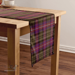Scottish MacNeil of Colonsay (MacNeil of Barra of Colonsay) (Highland Society of London) Weathered Clan Tartan Table Runner Clan Tartan Table Runner - Crest Classic Scottish Plaid Tartan Plaid