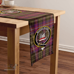 Scottish MacNeil of Colonsay (MacNeil of Barra of Colonsay) (Highland Society of London) Weathered Clan Tartan Table Runner Clan Tartan Table Runner - Crest Classic Scottish Plaid Tartan Plaid