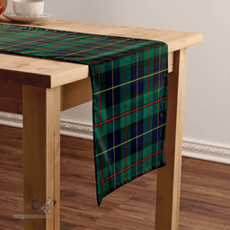 Scottish MacLeod of Assynt Modern Clan Tartan Table Runner Clan Tartan Table Runner - Crest Classic Scottish Plaid Tartan Plaid