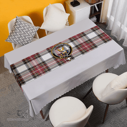 Scottish Stewart Dress Weathered Clan Tartan Table Runner Clan Tartan Table Runner - Crest Classic Scottish Plaid Tartan Plaid