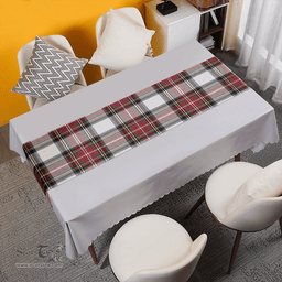 Scottish Stewart Dress Weathered Clan Tartan Table Runner Clan Tartan Table Runner - Crest Classic Scottish Plaid Tartan Plaid