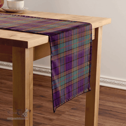 Scottish Wardlaw Weathered Clan Tartan Table Runner Clan Tartan Table Runner - Crest Classic Scottish Plaid Tartan Plaid