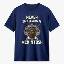 ScotsTee Shop McKintosh Hunting Modern Crest Tartan T-shirt Never Underestimate Style
