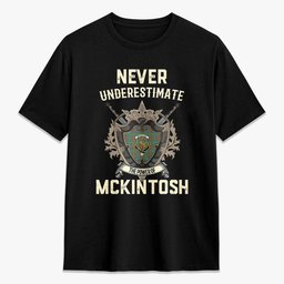 ScotsTee Shop McKintosh Hunting Ancient Crest Tartan T-shirt Never Underestimate Style