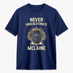 ScotsTee Shop McLaine of Loch Buie Hunting Ancient Crest Tartan T-shirt Never Underestimate Style