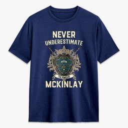ScotsTee Shop McKinlay Ancient Crest Tartan T-shirt Never Underestimate Style