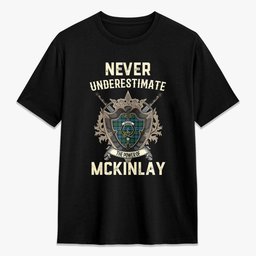 ScotsTee Shop McKinlay Ancient Crest Tartan T-shirt Never Underestimate Style