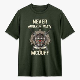 ScotsTee Shop McDuff Dress Ancient Crest Tartan T-shirt Never Underestimate Style