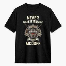 ScotsTee Shop McDuff Dress Ancient Crest Tartan T-shirt Never Underestimate Style