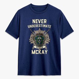 ScotsTee Shop McKay Modern Crest Tartan T-shirt Never Underestimate Style