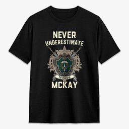 ScotsTee Shop McKay Modern Crest Tartan T-shirt Never Underestimate Style