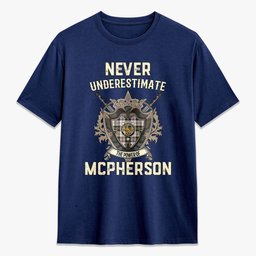 ScotsTee Shop McPherson Dress Ancient Crest Tartan T-shirt Never Underestimate Style