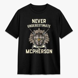 ScotsTee Shop McPherson Dress Ancient Crest Tartan T-shirt Never Underestimate Style
