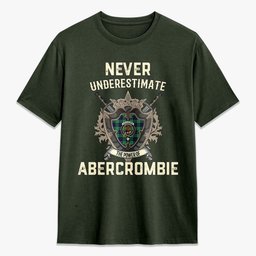 ScotsTee Shop Abercrombie Crest Tartan T-shirt Never Underestimate Style
