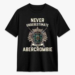 ScotsTee Shop Abercrombie Crest Tartan T-shirt Never Underestimate Style