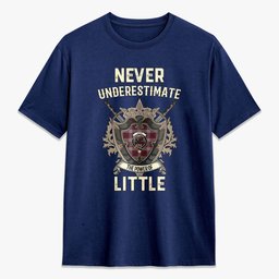 ScotsTee Shop Little Crest Tartan T-shirt Never Underestimate Style