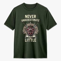 ScotsTee Shop Little Crest Tartan T-shirt Never Underestimate Style