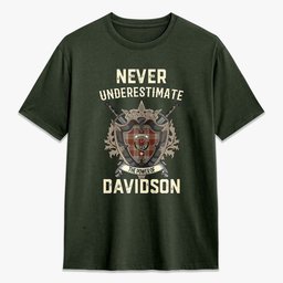 ScotsTee Shop Davidson Dress Dancers Crest Tartan T-shirt Never Underestimate Style