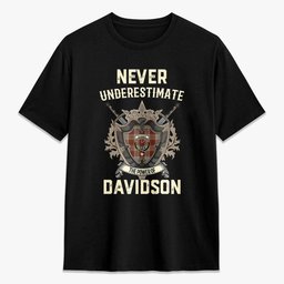 ScotsTee Shop Davidson Dress Dancers Crest Tartan T-shirt Never Underestimate Style