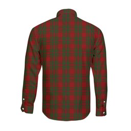 ScotsTee Shop Scottish MacIntosh Red Clan Crest Tartan Long Sleeve Shirt, Cotton Tartan Plaid Shirt