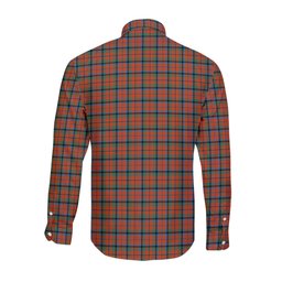 ScotsTee Shop Scottish MacNaughton Ancient Clan Crest Tartan Long Sleeve Shirt, Cotton Tartan Plaid Shirt