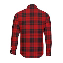 ScotsTee Shop Scottish MacLeod of Raasay Clan Crest Tartan Long Sleeve Shirt, Cotton Tartan Plaid Shirt