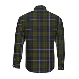 ScotsTee Shop Scottish MacRae Hunting Clan Crest Tartan Long Sleeve Shirt, Cotton Tartan Plaid Shirt
