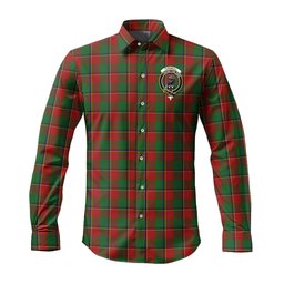 ScotsTee Shop Scottish Turnbull Dress Clan Crest Tartan Long Sleeve Shirt, Cotton Tartan Plaid Shirt