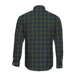 ScotsTee Shop Scottish MacNeil of Colonsay Clan Crest Tartan Long Sleeve Shirt, Cotton Tartan Plaid Shirt