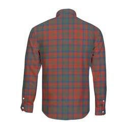 ScotsTee Shop Scottish Matheson Ancient Clan Crest Tartan Long Sleeve Shirt, Cotton Tartan Plaid Shirt