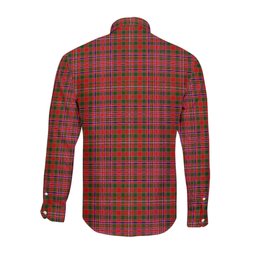 ScotsTee Shop Scottish MacAlister Modern Clan Crest Tartan Long Sleeve Shirt, Cotton Tartan Plaid Shirt