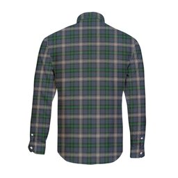 ScotsTee Shop Scottish MacDowall Clan Crest Tartan Long Sleeve Shirt, Cotton Tartan Plaid Shirt