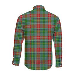 ScotsTee Shop Scottish Muirhead Clan Crest Tartan Long Sleeve Shirt, Cotton Tartan Plaid Shirt