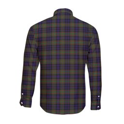 ScotsTee Shop Scottish MacLellan Clan Crest Tartan Long Sleeve Shirt, Cotton Tartan Plaid Shirt