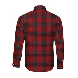 ScotsTee Shop Scottish Wemyss Clan Crest Tartan Long Sleeve Shirt, Cotton Tartan Plaid Shirt