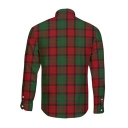 ScotsTee Shop Scottish MacPhail Clan Crest Tartan Long Sleeve Shirt, Cotton Tartan Plaid Shirt