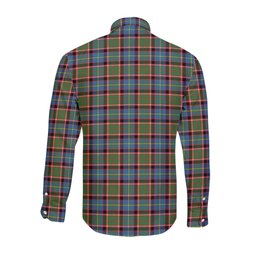 ScotsTee Shop Scottish Aikenhead Clan Crest Tartan Long Sleeve Shirt, Cotton Tartan Plaid Shirt