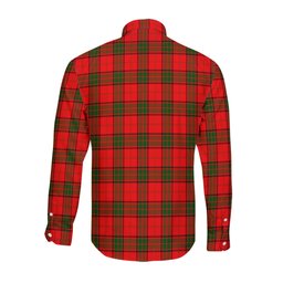 ScotsTee Shop Scottish Adair Clan Crest Tartan Long Sleeve Shirt, Cotton Tartan Plaid Shirt