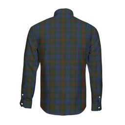 ScotsTee Shop Scottish Buchanan Hunting Clan Crest Tartan Long Sleeve Shirt, Cotton Tartan Plaid Shirt