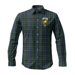 ScotsTee Shop Scottish Campbell of Argyll #01 Clan Crest Tartan Long Sleeve Shirt, Cotton Tartan Plaid Shirt