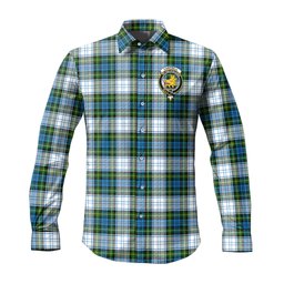 ScotsTee Shop Scottish Campbell Dress Clan Crest Tartan Long Sleeve Shirt, Cotton Tartan Plaid Shirt