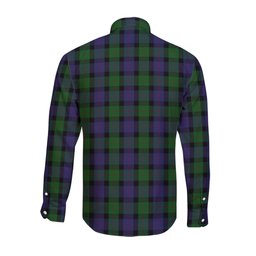 ScotsTee Shop Scottish Blair Clan Crest Tartan Long Sleeve Shirt, Cotton Tartan Plaid Shirt